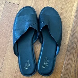 Franco Sarto Leather Slide Sandals
